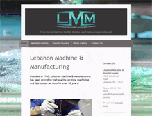 Tablet Screenshot of lebanonmachine.com
